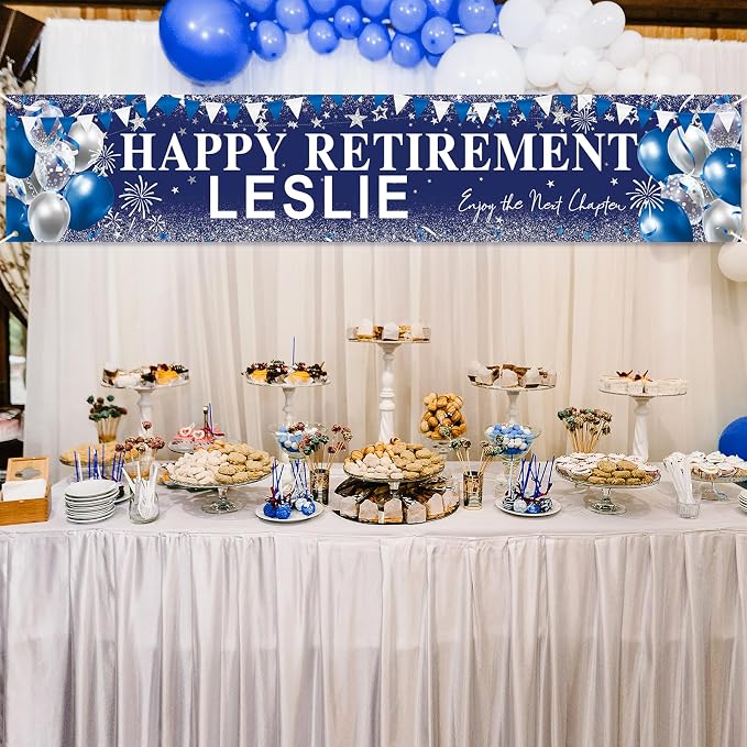 Happy Retirement Banner, Personalized Retire Banner - Image 5