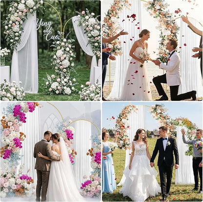 Metal Arch Backdrop Stand, 7.2FT+6FT Wedding Arch Frame, Balloon Arch Backdrop - Image 7