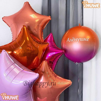 Chocolate Brown Star Balloons 18 Inch - Image 7