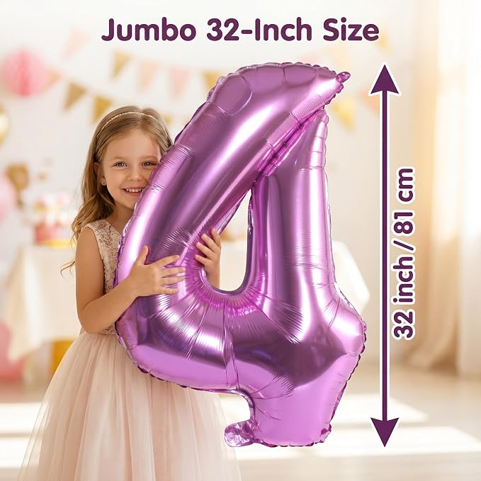 YPSelected 32 Inch Large Foil Helium Number Balloon Birthday Wedding Party 0-9 - Image 5