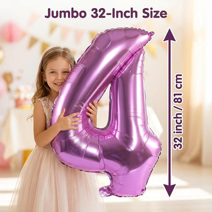 YPSelected 32 Inch Large Foil Helium Number Balloon Birthday Wedding Party 0-9 - Image 5