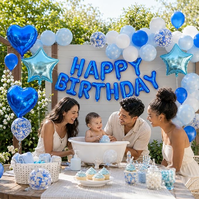 Blue Birthday Decorations for Boys - Image 6