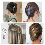 Hold Everything Claw Clip for Thick and Thin Hair - Big Barrettes for Women and Girls With Straight, Wavy, and Curly Hair - Strong Hold With 52 Teeth Banana Clips (4-Color & 2-Size)