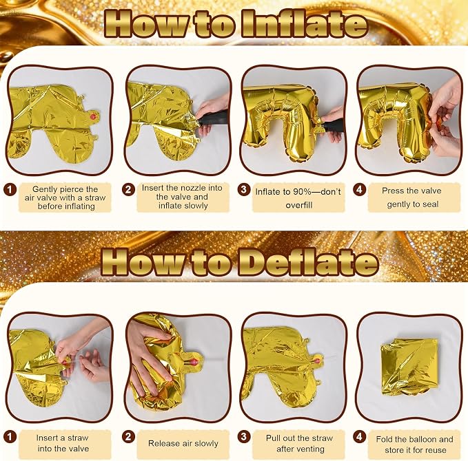 Gold HOME SWEET HOME Letter Balloon - Image 3