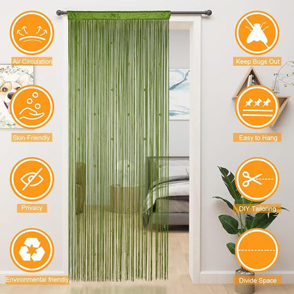 YIIBAII Beaded Curtain Beaded Curtains - Image 9