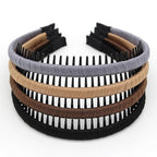 Zig Zag Hairbands - Head Bands for Women's Short Hair, Non-Slip Hair Accessories (4 Colors)