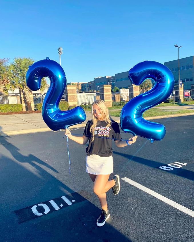 Navy Blue 21 Balloon - Image 7