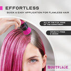 Rootflage Temporary Hair Dye Pink Colored Hair - Shampoo Out Pink Color Powder -Works on Dark Hair (01 Pink Parade)