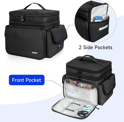 LEFOR·Z Small Sewing Supplies Organizer Bag, Sewing Box | Double-Layer Sewing - Image 5