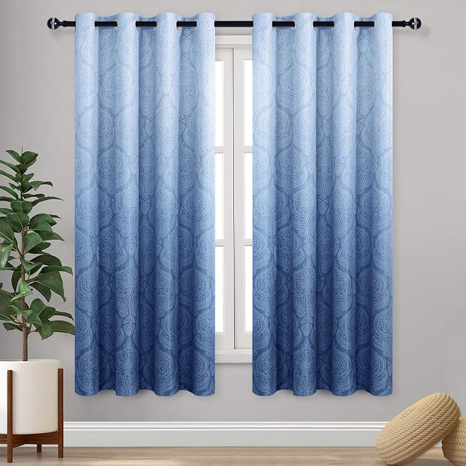 DWCN Ombre Blackout Curtains for Living Room by DWCN