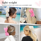 Bow Claw Clips Bow Hair Clips 2PC Big Hair Bows for Women Butterfly Styling Large Hair Clips for Thick Hair for Girls Hair Accessories for Women