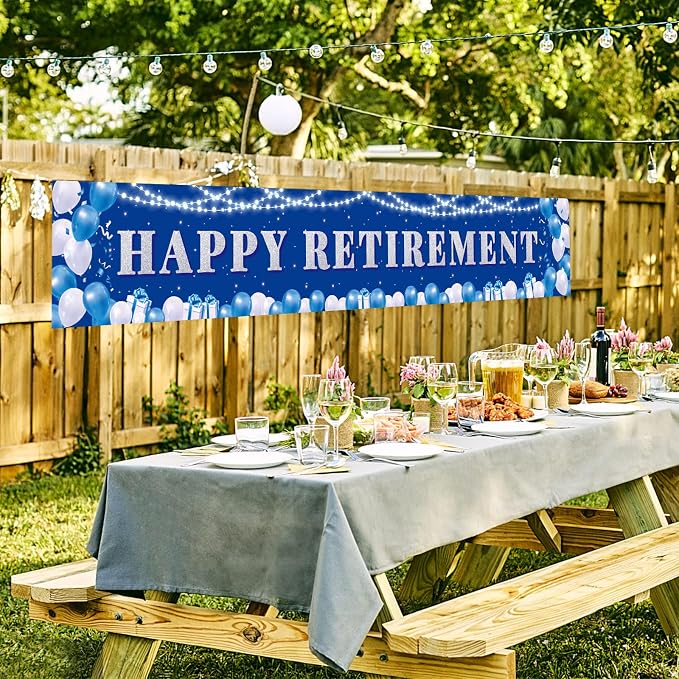 Large Happy Retirement Yard Sign Banner - Image 5