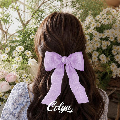 Purple Ruffle Ribbon, 1-1/2 Inch x 10 Yards Chiffon Silk Ribbons | Crinkle - Image 5