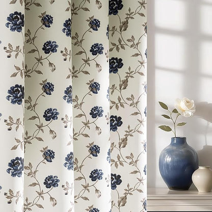 Beauoop Floral 100% Blackout Curtains by Beauoop