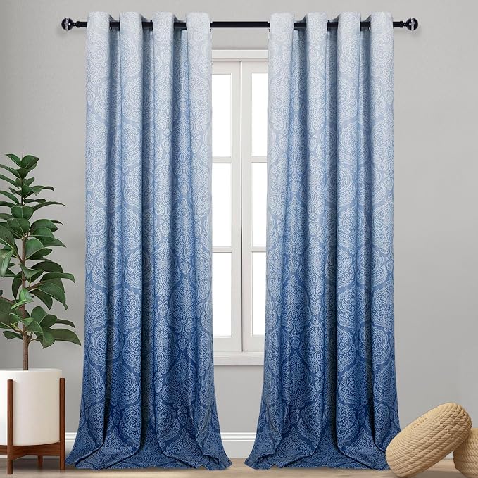 DWCN Ombre Blackout Curtains for Living Room by DWCN
