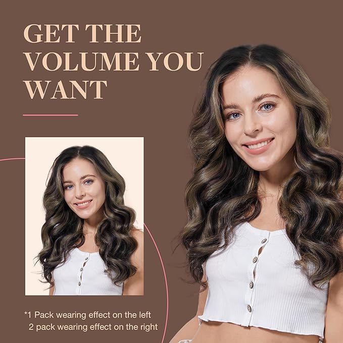 GOO GOO Clip in Hair Extensions Real Human Hair, Remy Human Hair Extensions Clip ins for Women, Natural Human Hair, 22inch 120g 7Pcs, 1B/16/1B Balayage Natural Black to Light Blonde