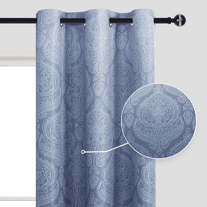 DWCN Ombre Blackout Curtains for Bedroom - Image 2
