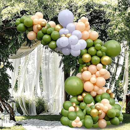 Retro Sage Green Balloons, Birthday Decoration, Wedding Party, Baby Shower - Image 3