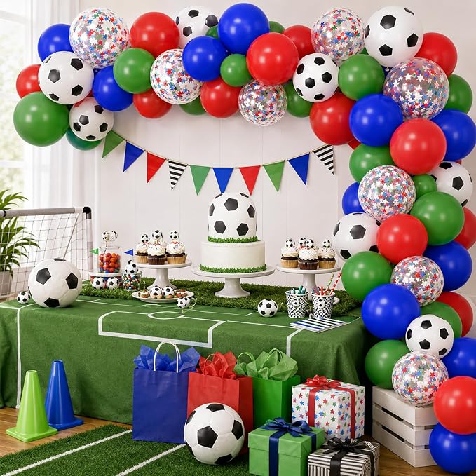 Soccer Balloons, Soccer Ball Latex Balloons, - Image 5