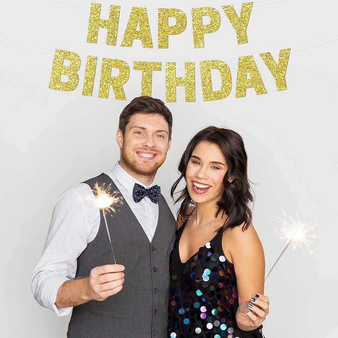 Pre-Strung Happy Birthday Banner - Image 6