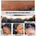 WOWANGEL 13x6 HD Lace Front Wigs Human Hair Body Wave Pre Plucked SKINLIKE 0.1mm Extremely Thin Real HD Lace Front Wigs 180% Density Glueless Human Hair Wigs for Women 26 Inch