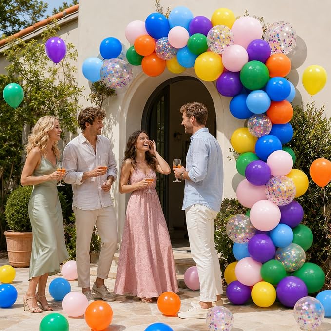 Rainbow Assorted Balloons - Image 8