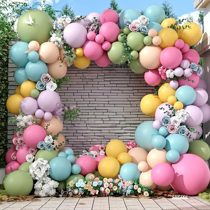 Flower Balloon Arch Kit by Saxuxu