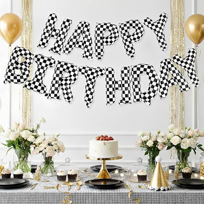 Happy Birthday Balloons Banner, Foil Balloon Personalized Name Letters Balloons - Image 6