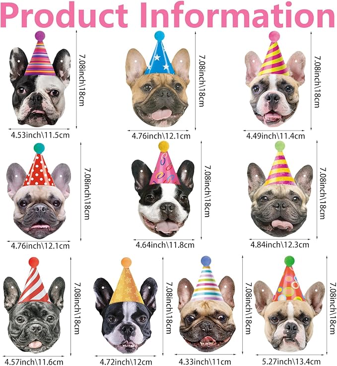 Hooqict Dog Birthday Banner Puppy Themed Party Decorations - Image 2
