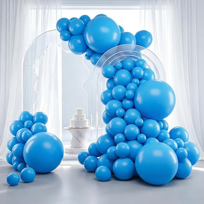 RUBFAC Light Blue Balloons 129pcs Different Sizes 18 12 10 5 Inch by RUBFAC