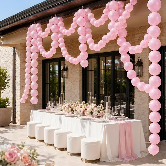 Pink Linking Balloons - Image 6