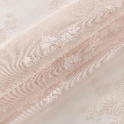 Kotile Blush Pink Lace Curtains - Image 8