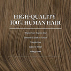 GOO GOO Clip in Hair Extensions Real Human Hair, Remy Human Hair Extensions Clip ins for Women, Natural Human Hair, 20inch 150g 9Pcs, 5 Light Ash Brown
