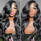 30 Inch 13x4 Lace Front Wigs Human Hair 180% Density Body Wave HD Lace Frontal Wigs Human Hair Pre Plucked Glueless Wigs for Women 100% Virgin Human Hair Natural Color