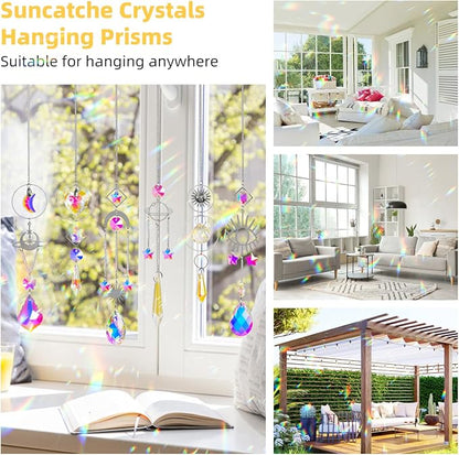 Sun Catchers 6Pieces Colorful Crystals Suncatcher - Image 2