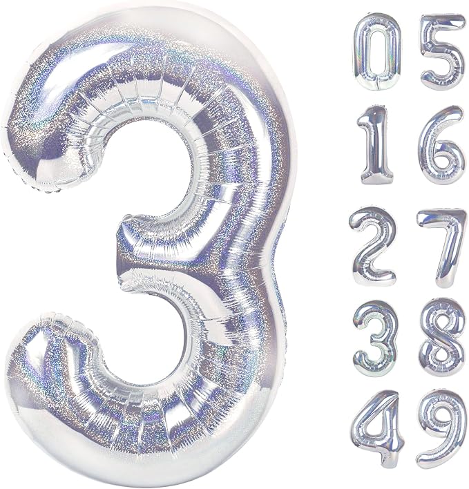 Laser Silver 3 Balloon by IWERP