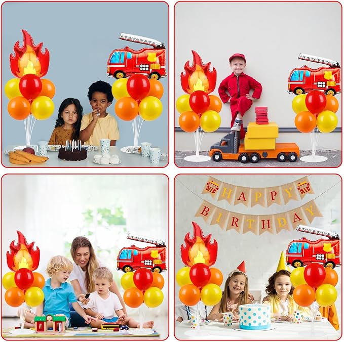 Fire Party Balloons Stand Kit 2 Sets - Image 7