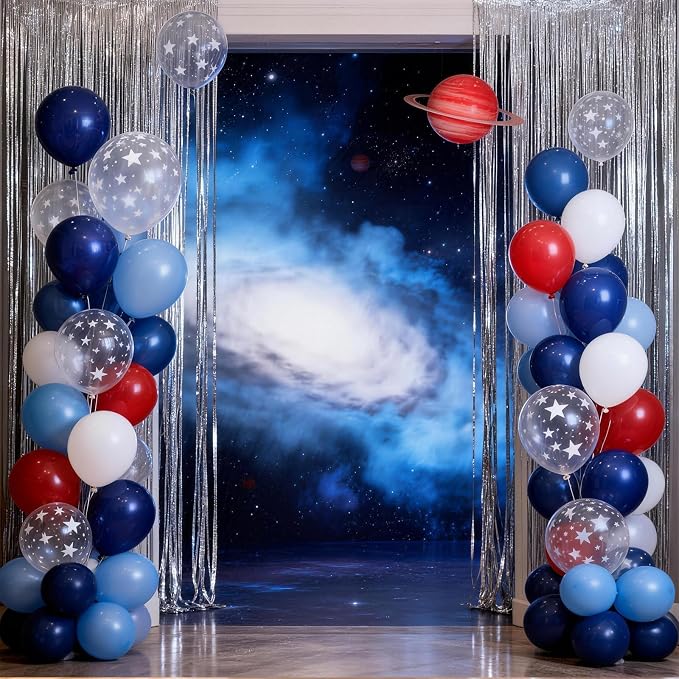 Red White and Blue Baseball Balloons - Image 9