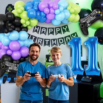 11th Birthday Video Game Balloons Arch, 11th Game Party Balloons Garland Kit - Image 5