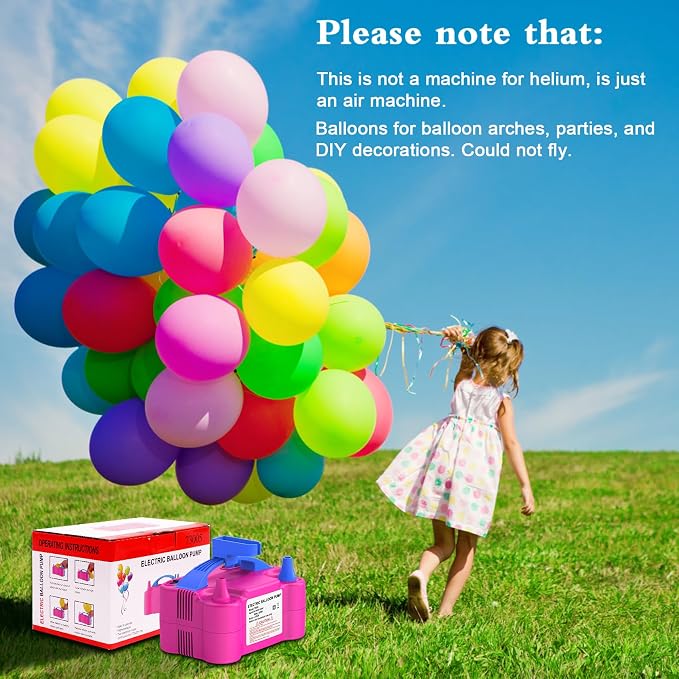IDAODAN Electric Balloon Pump, Portable Electric Balloon Blower Machine - Image 7