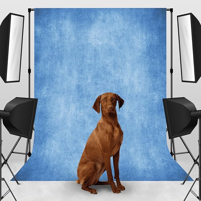 Light Blue Photo Backdrop Abstract Texture Photography Background 6x9ft | - Image 3