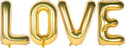 Letter Balloons 40 Inch Giant Jumbo Helium Foil Mylar Gold LOVE | by Exquisitehighqualitypartydecorationstomeetyoureveryneed%EF%BC%81