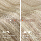 Ve Sunny Real Hair Extensions Clip in Human Hair Full Head Remy Blonde Hair Extensions Clip in Highlight Extension for Women Warm Color 7pcs 120g 18inch