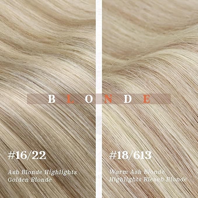 Ve Sunny Blonde Clip in Hair Extensions Real Human Hair for Women Highlight Hair Extensions Clip in Remy Human Hair Full Head Warm Color 7pcs 120g 22inch