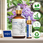 HIQILI 100ML Clove Oil for Teeth and Gums, Tooth Aches, Spray, Aromatherapy, 100% Pure Natural - 3.38 Fl Oz