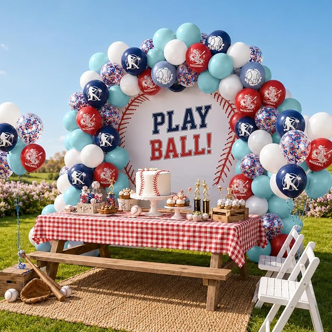 Baseball Balloons for Birthday Party Decor - Image 8
