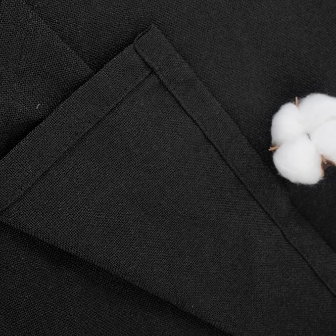 YoungsTex Black Linen Curtains 72 Inches Long - Image 8