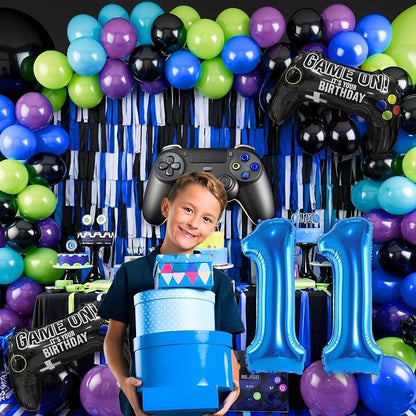 11th Birthday Video Game Balloons Arch, 11th Game Party Balloons Garland Kit - Image 6