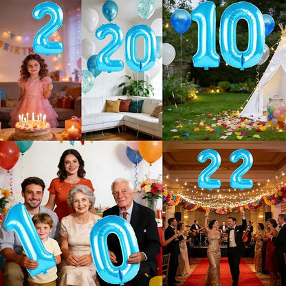 40 Inch Number 2 Balloons for 2nd Birthday Party Decorations, 0-100 Jewelry - Image 7