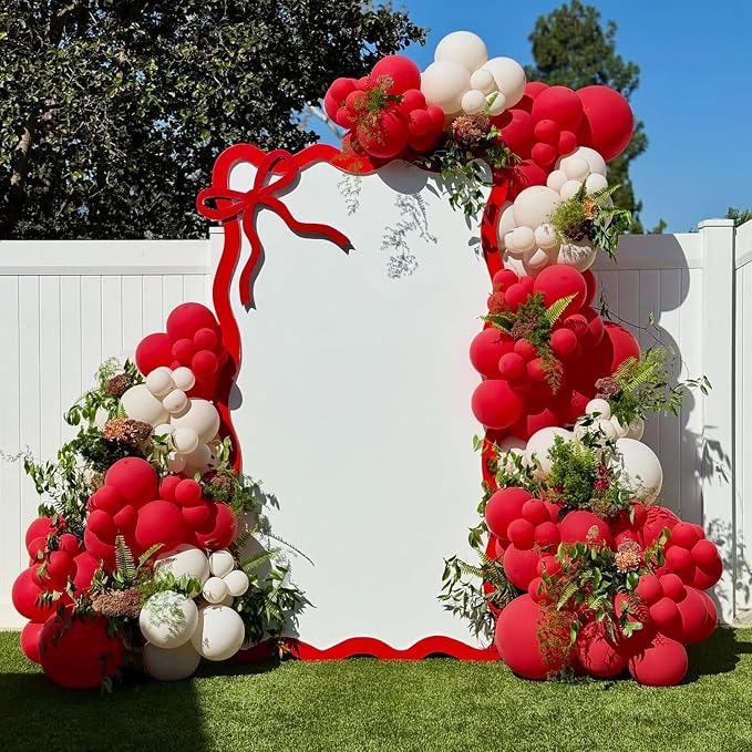 Red and White Balloons Arch Kit, Mother's Day, Valentine's Day, Christmas Party - Image 6